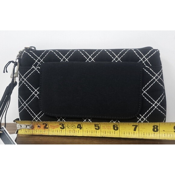 Vera Bradley Retired Limited Edition Flap Cosmetic Microfiber Spectator Wristlet - Picture 11 of 12